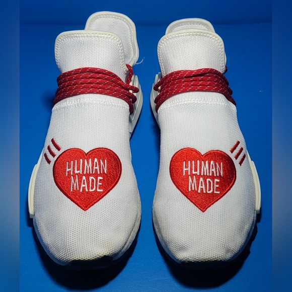 HUMAN MADE x Pharrell x NMD Hu Love Men's White-rdRunning Sneakers Shoes